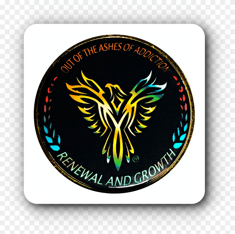 Phoenix Bird Coin Token Medallion Serenity Prayer Soccer Legends Logo, Emblem, Symbol Free Png Download