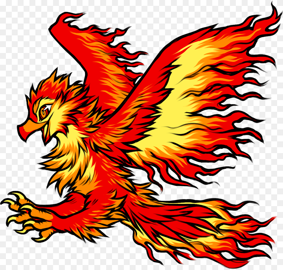 Phoenix Bird Fire Phoenix Transparent, Animal, Canine, Dog, Mammal Png Image