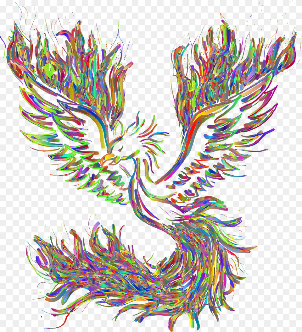 Phoenix Bird Rebirth Vector Graphic On Pixabay Phoenix Bird, Pattern, Accessories, Fractal, Ornament Free Png