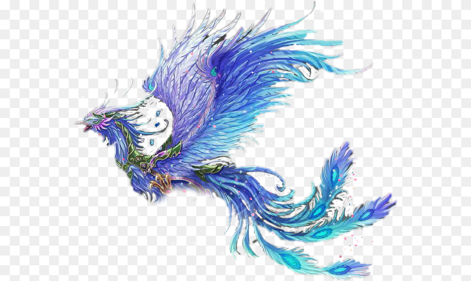 Phoenix Blue Bluephoenix Bird Myth Mythical Myth, Animal Png Image