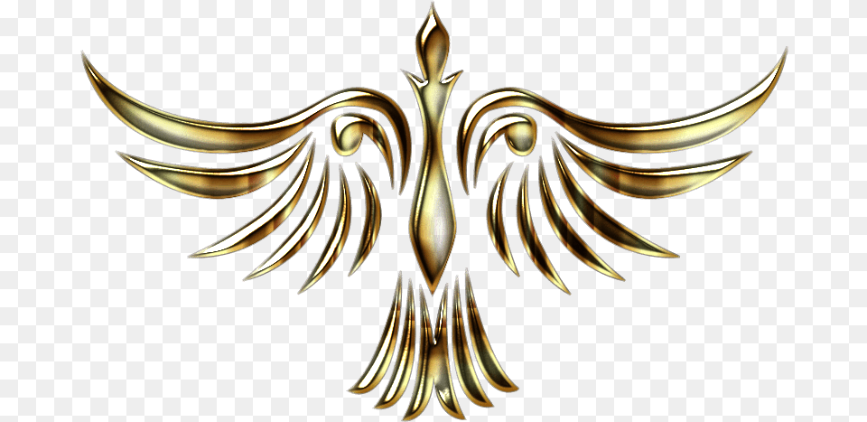 Phoenix Clipart Clip Art Clipartlook Gold Phoenix Background, Accessories, Bronze, Emblem, Symbol Free Transparent Png