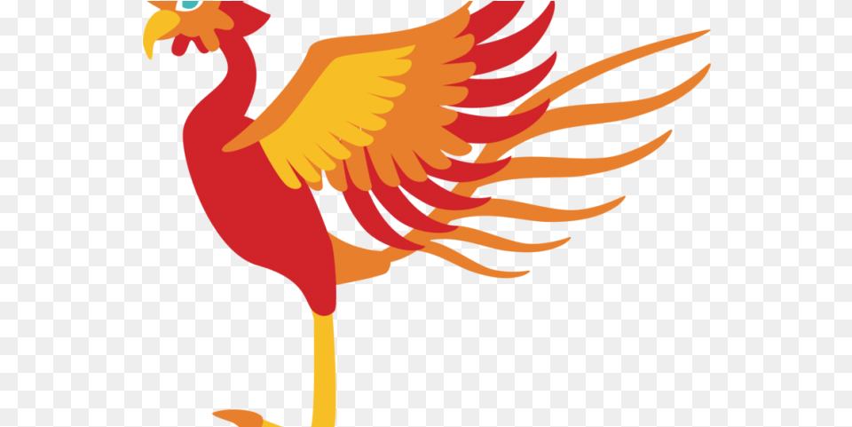 Phoenix Flag Clipart Number Bird Phenix Person, Animal, Crane Bird, Waterfowl Free Png Download