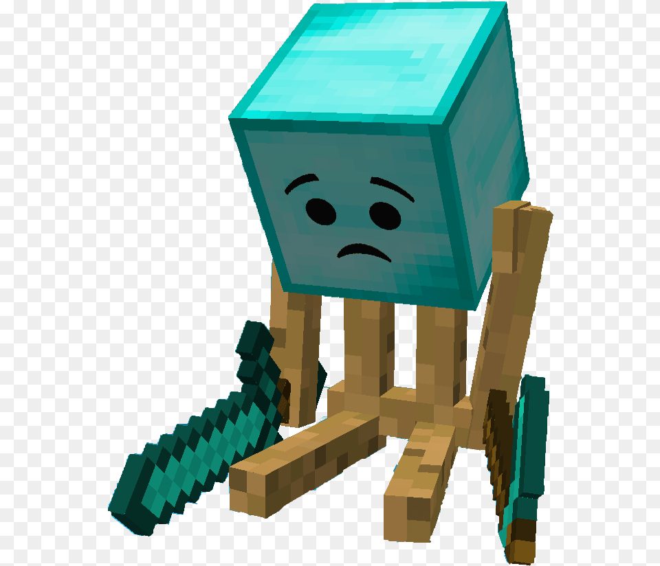 Phoenix Sc Hamish Minecraft Sad Diamond Man Png