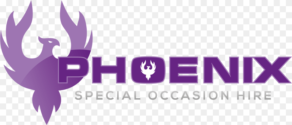 Phoenix Special Occasion Hire Graphic Design, Purple, Logo Png