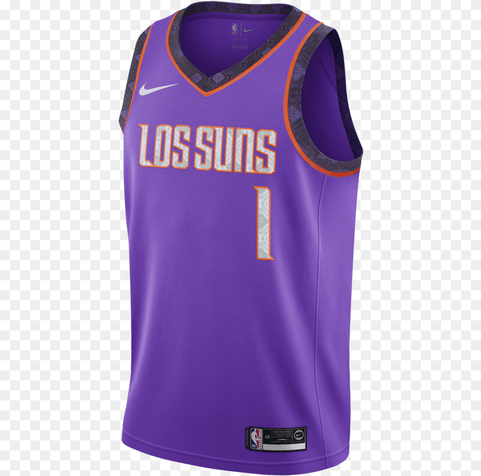 Phoenix Suns City Edition Jersey Los Suns Devin Booker Jersey, Clothing, Shirt Png Image