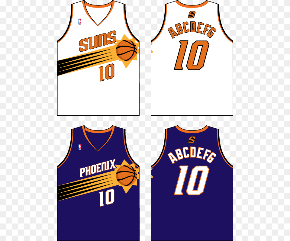 Phoenix Suns New Uniforms Phoenix Suns, Clothing, Shirt, Jersey Free Png