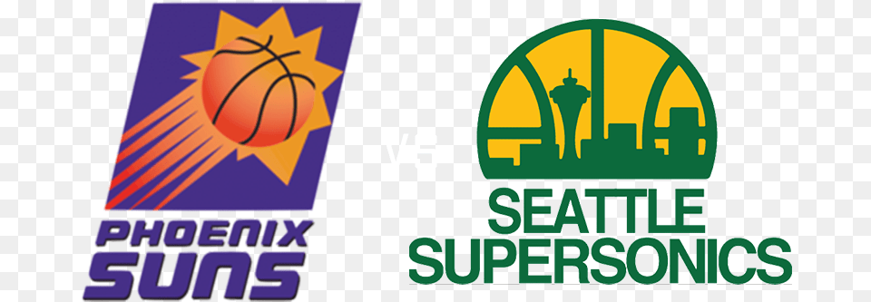 Phoenix Suns Vs Seattle Supersonics Seattle Supersonics, Logo, Ball, Basketball, Basketball (ball) Png