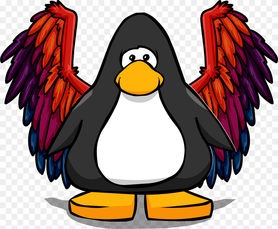 Phoenix Wings On A Player Card Penguin With A Horn, Animal, Bird, Adult, Female Free Transparent Png