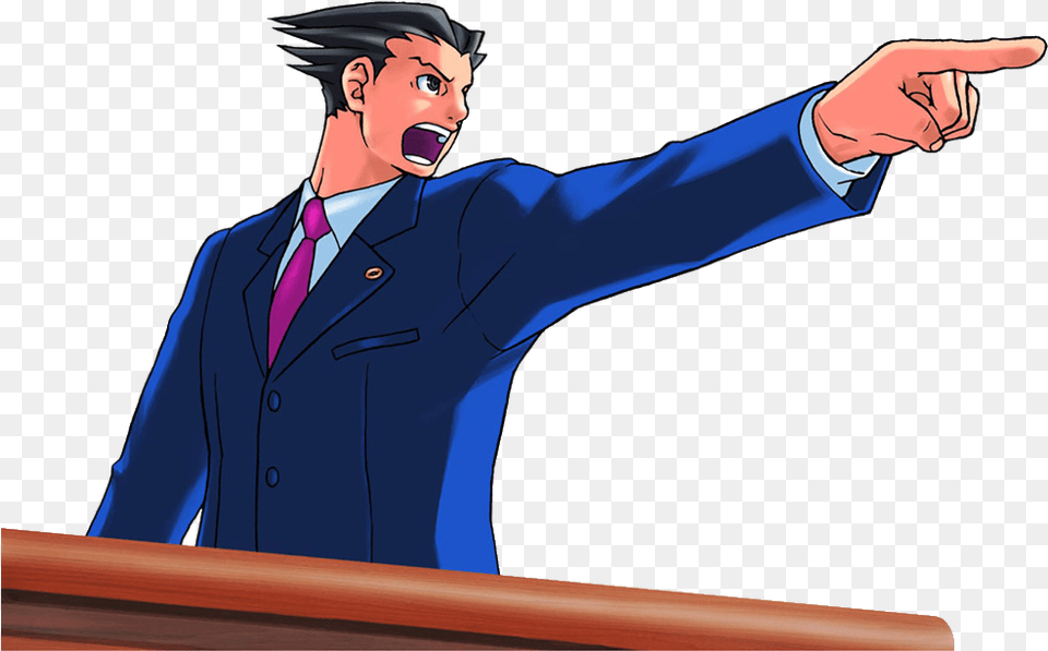 Phoenix Wright, Adult, Male, Man, Person Png