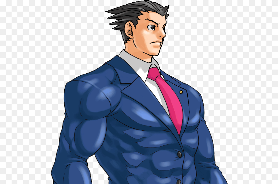 Phoenix Wright, Formal Wear, Jacket, Man, Person Free Transparent Png