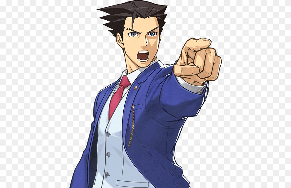 Phoenix Wright, Adult, Person, Man, Male Free Png