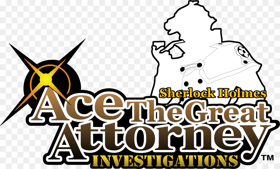 Phoenix Wright Ace Ace Attorney Sherlock Holmes Logo, Person, Book, Publication, Face Png