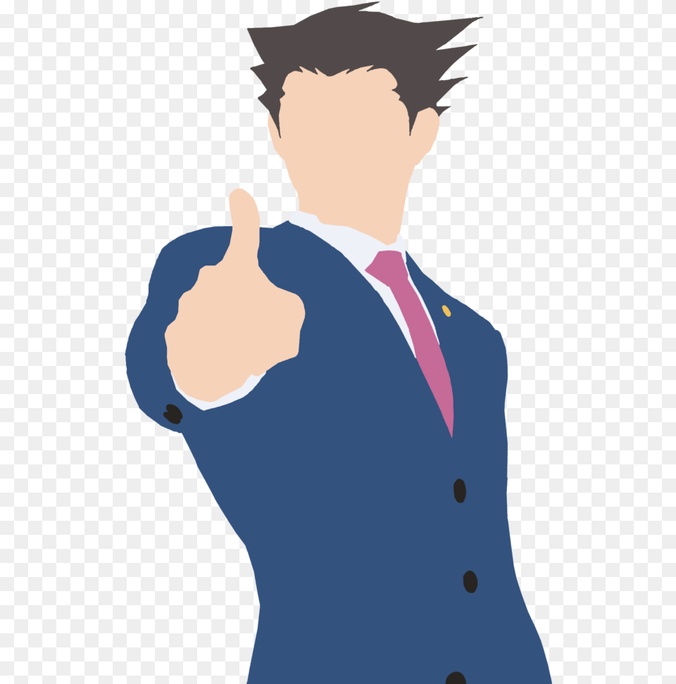 Phoenix Wright Ace Attorney Minimalist Art, Hand, Body Part, Person, Finger Free Png