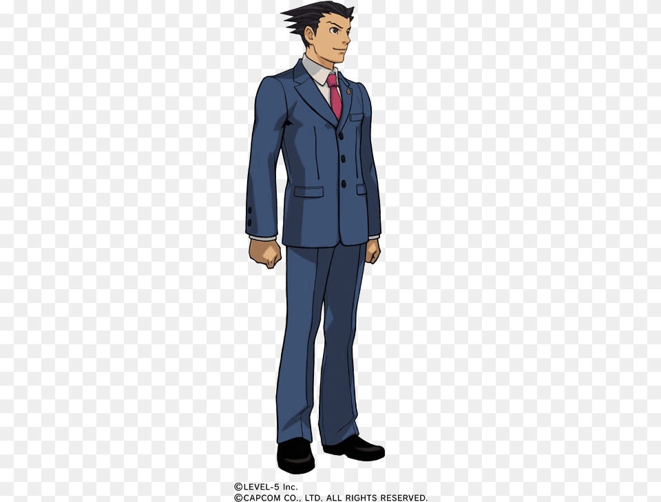 Phoenix Wright Ace Attorney References, Clothing, Suit, Formal Wear, Male Free Png