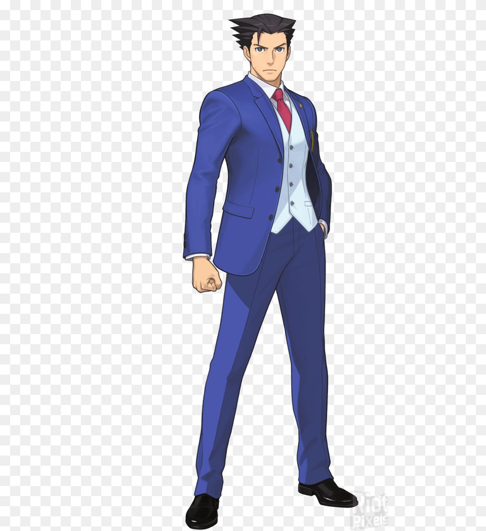 Phoenix Wright Ace Attorney Spirit Of Justice Game Phoenix Wright Full Body, Tuxedo, Suit, Clothing, Formal Wear Png