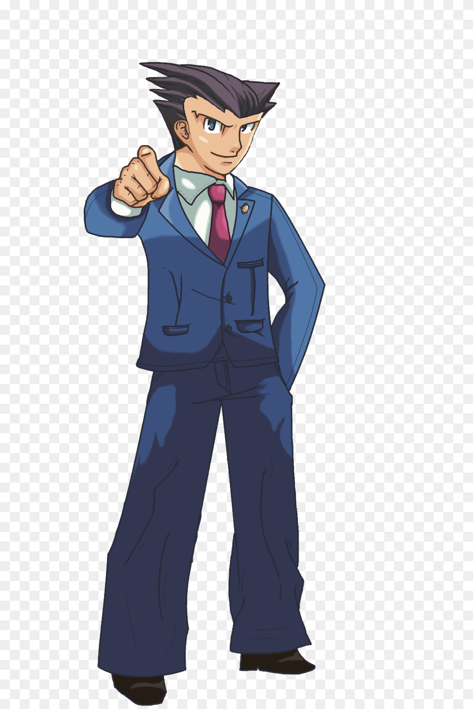 Phoenix Wright Art, Adult, Publication, Person, Man Free Png Download
