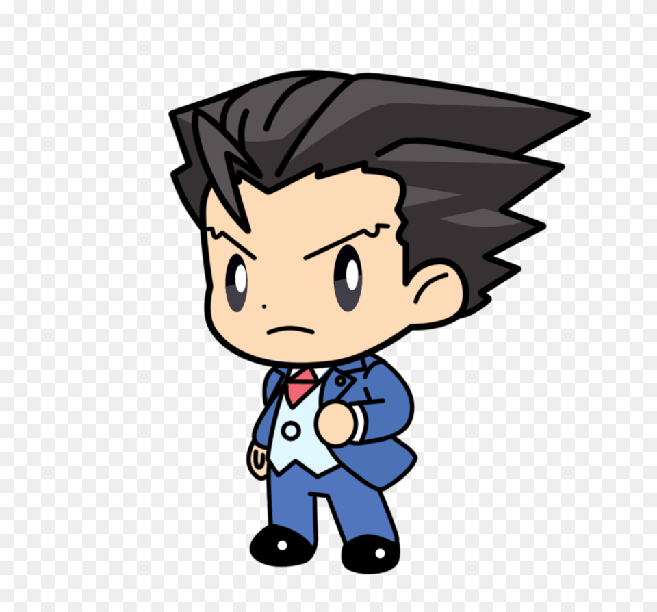 Phoenix Wright Chibi, Book, Comics, Publication, Baby Free Transparent Png