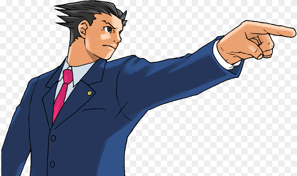 Phoenix Wright Hd Sprites Sprite Phoenix Wright Ace Attorney, Suit, Clothing, Formal Wear, Person Free Png Download