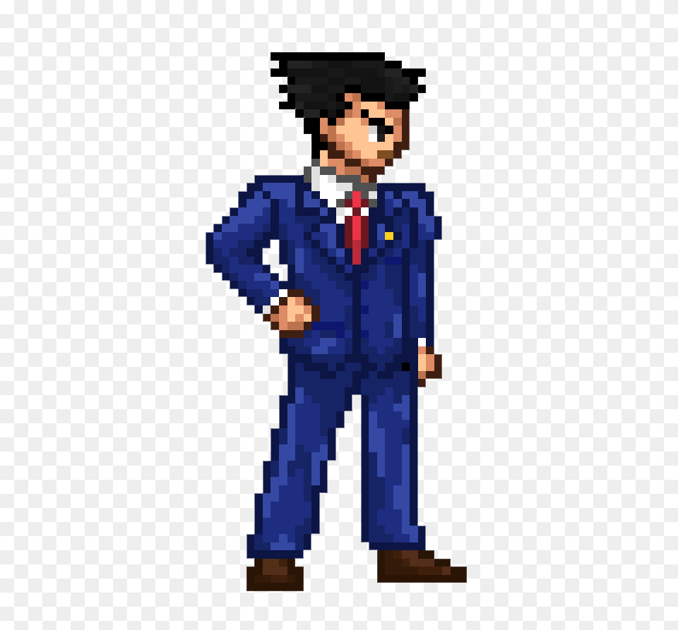 Phoenix Wright Idle Hd, Person, Clothing, Costume, Formal Wear Png