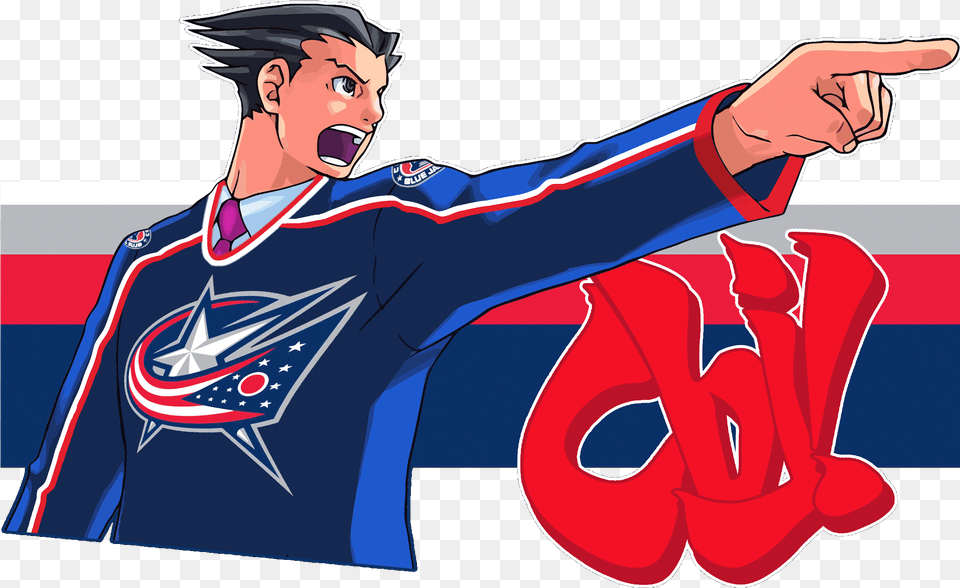 Phoenix Wright Objection, Shirt, Clothing, Person, Man Free Png Download