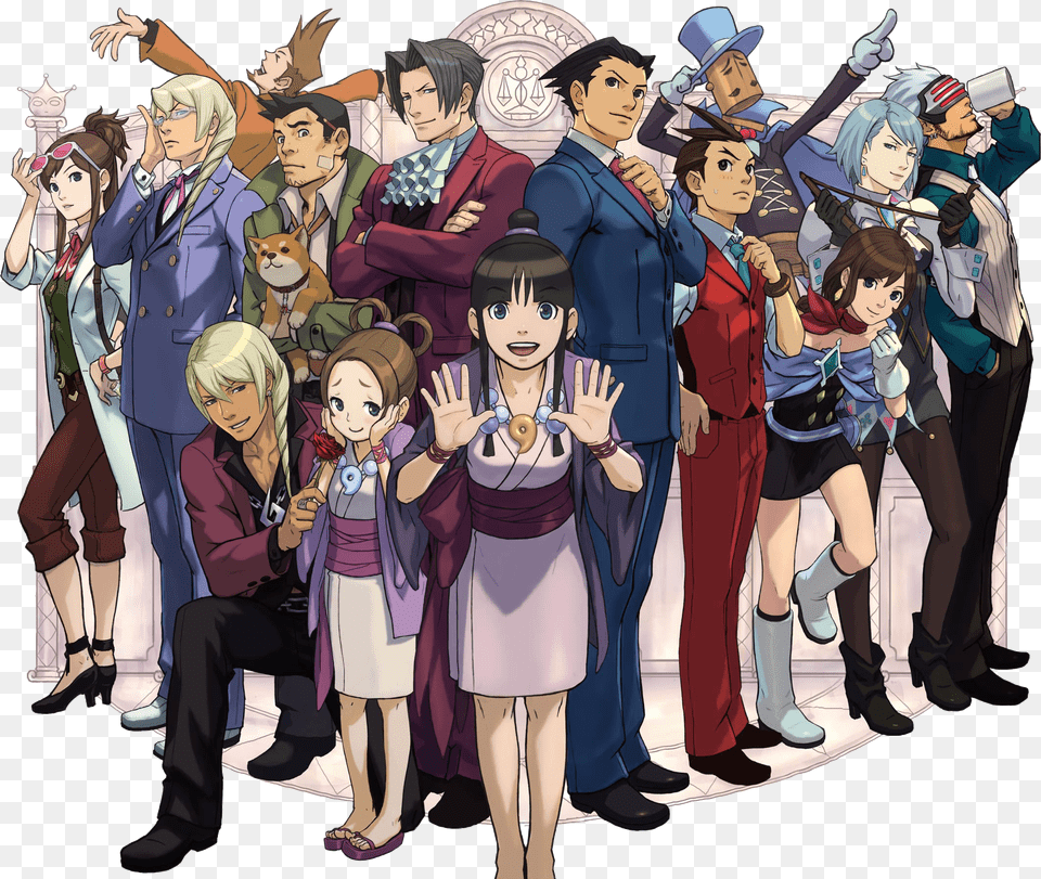 Phoenix Wright Right, Publication, Book, Comics, Adult Free Png