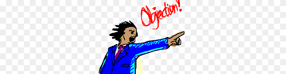 Phoenix Wright Says Objection, Hand, Body Part, Clothing, Coat Free Png