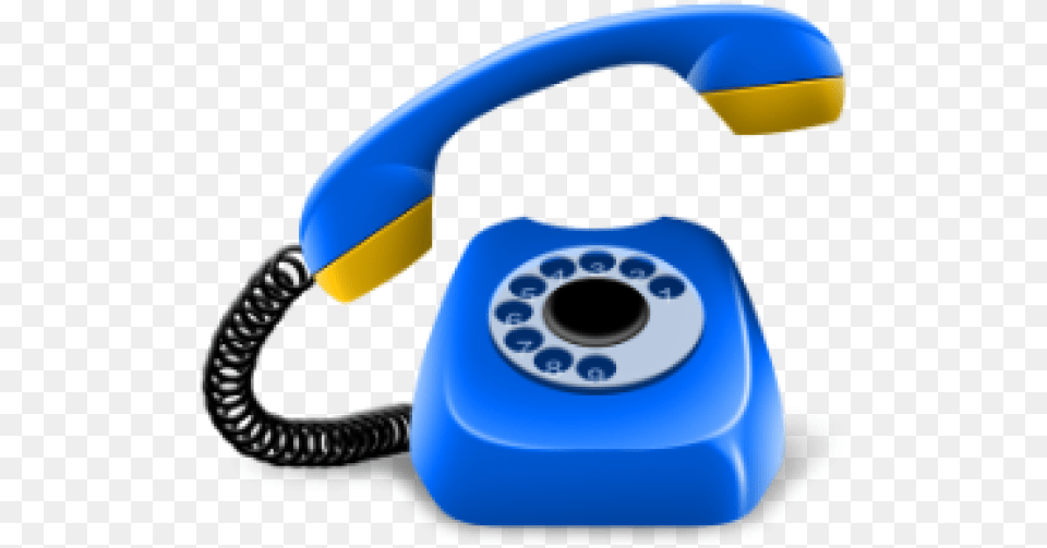 Phone Blue And Yellow Telephone, Electronics, Dial Telephone Png Image