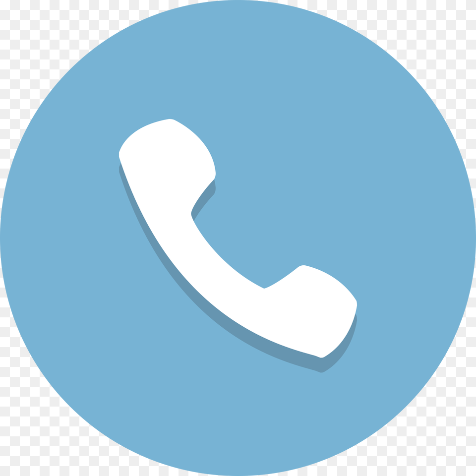 Phone Blue Phone Flat Icon, Logo, Disk, Home Decor Png Image