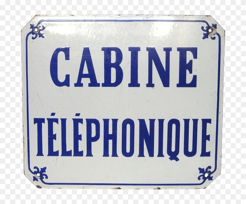 Phone Booth Enamel Advertising, Sign, Symbol, Road Sign Png Image