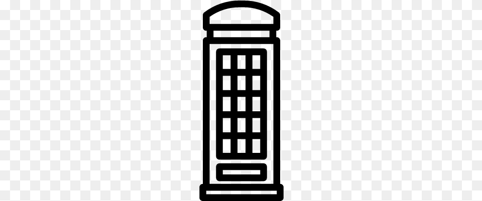 Phone Booth Vector Telephone Booth, Gray Free Transparent Png