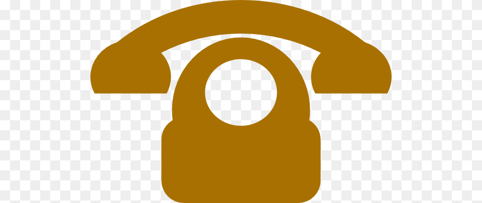 Phone Brown Simple Clip Art For Web Png