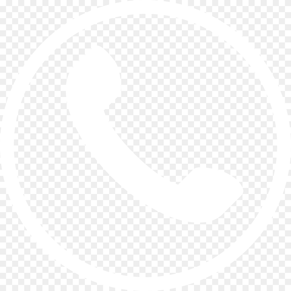 Phone Call Black And White Circle, Cutlery Free Png Download