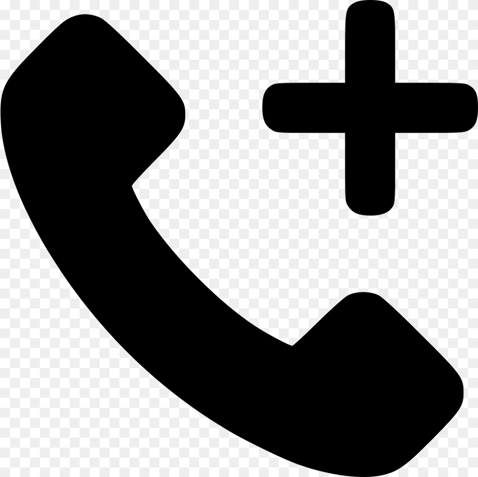 Phone Call Dial Add New Telephone Cross, Symbol, Electronics Free Png Download
