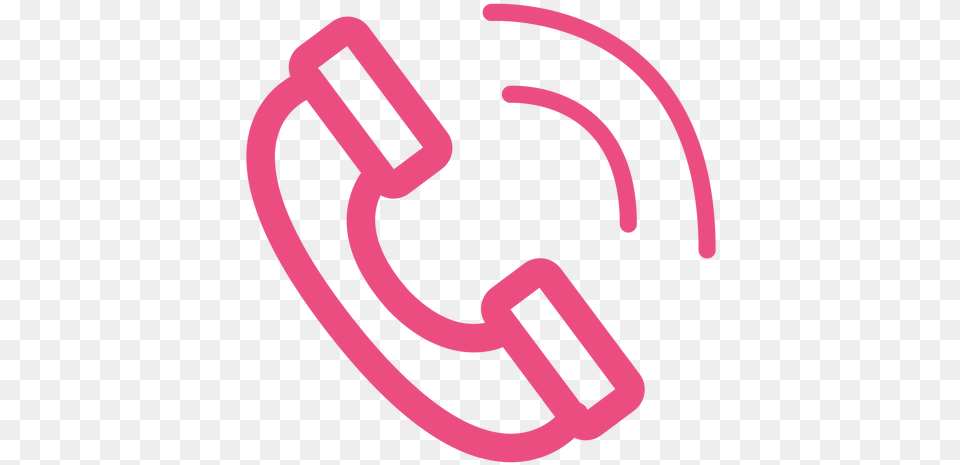 Phone Call Icon Stroke Pink Call Logo Pink, Light, Smoke Pipe Free Transparent Png