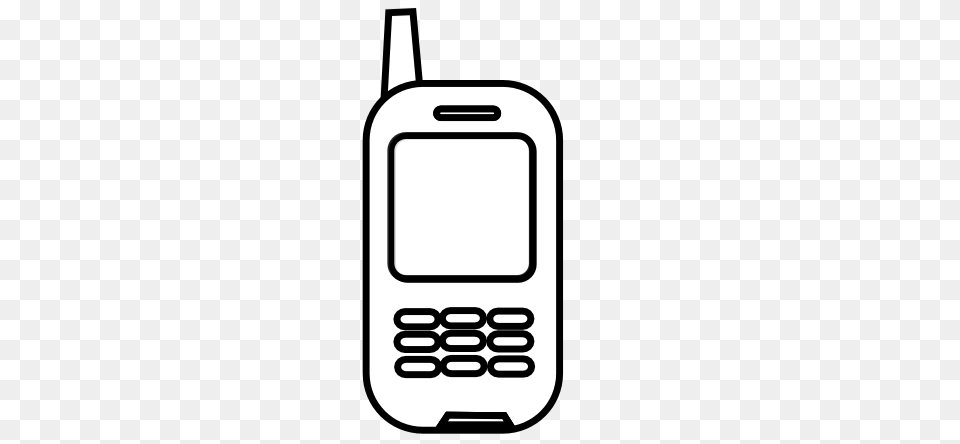 Phone Clip Art Black And White, Electronics, Mobile Phone, Texting, Ammunition Free Png