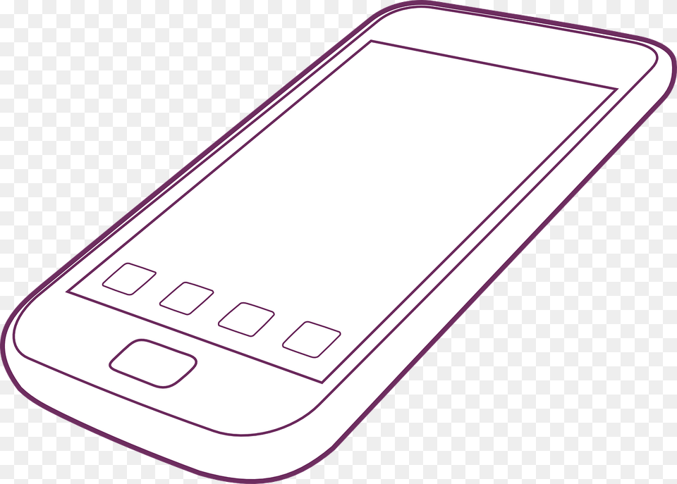 Phone Clipart Black And White, Electronics, Mobile Phone Free Transparent Png