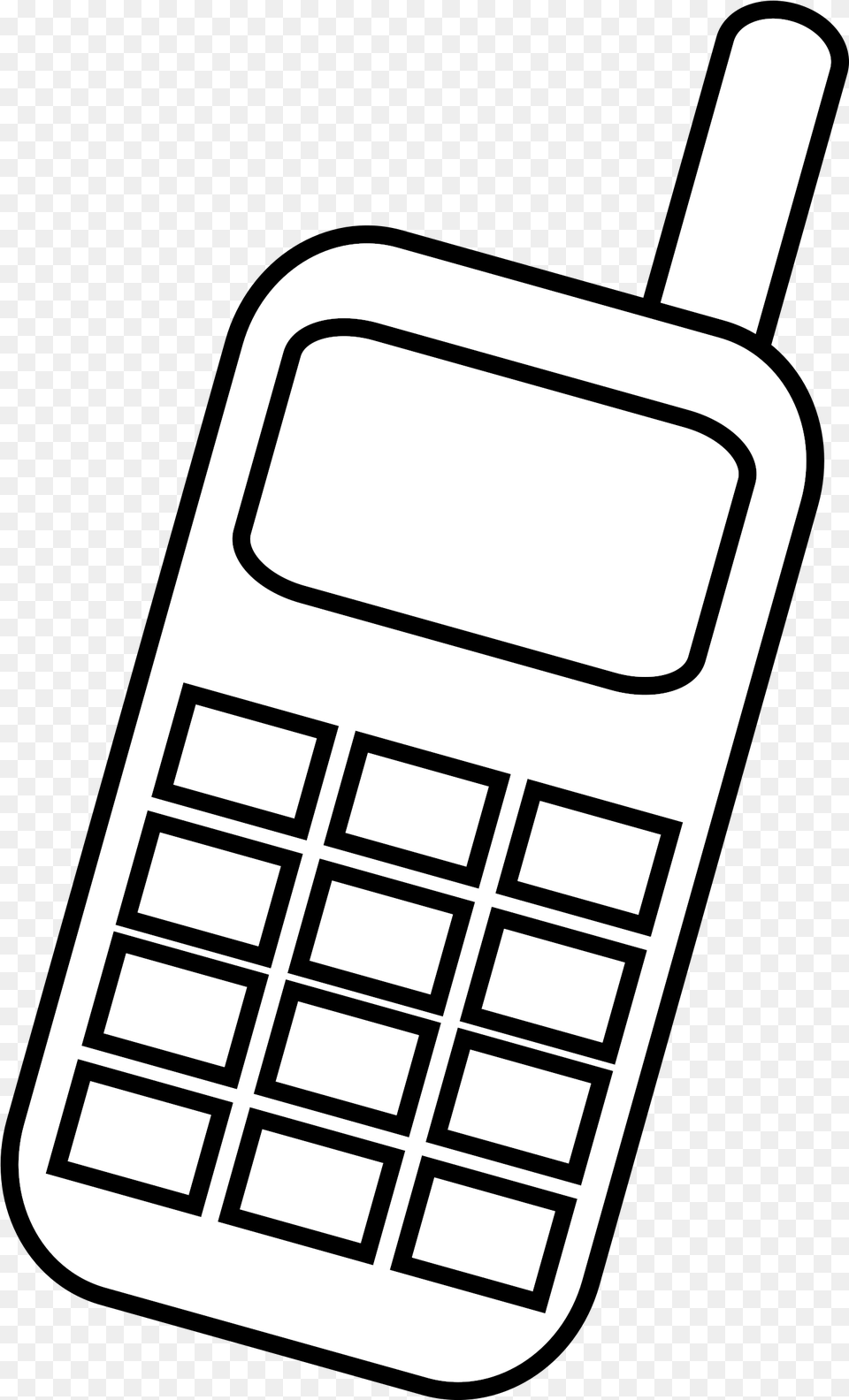 Phone Clipart Icon Cellphone Clip Art Black And White, Electronics, Mobile Phone, Scoreboard Png Image