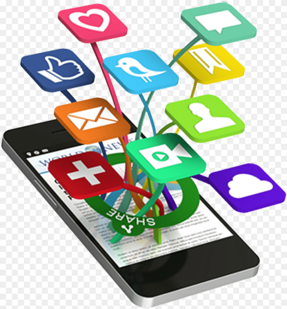 Phone Clipart Social Media Mobile Social Media, Electronics, First Aid, Mobile Phone, Text Free Png