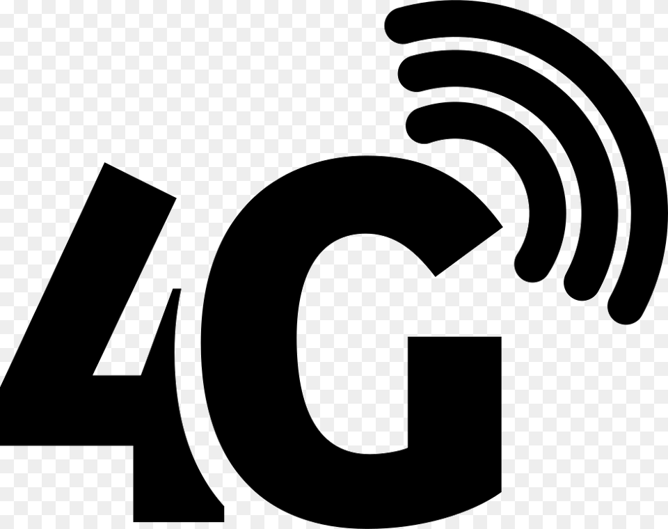 Phone Connection Symbol 4g, Logo, Number, Text, Stencil Free Png Download