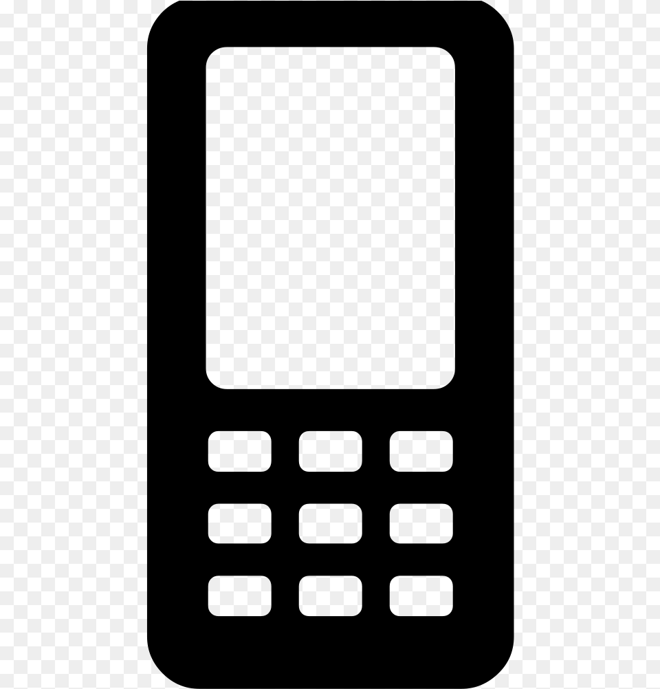 Phone Emoji, Gray Free Transparent Png