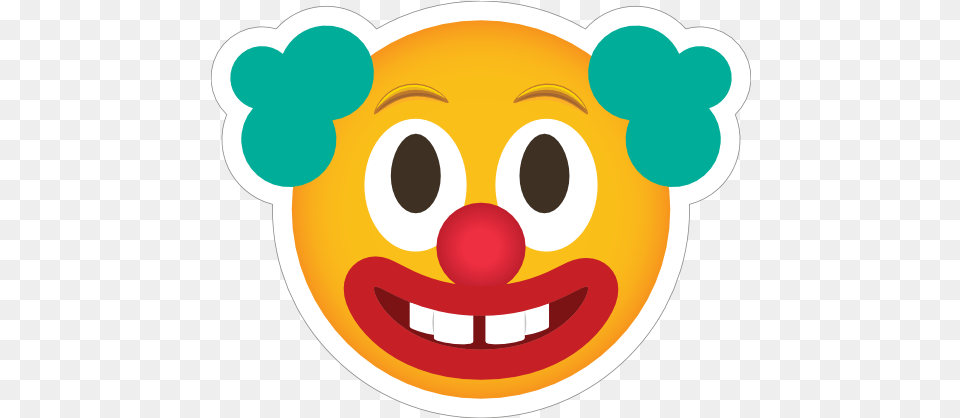 Phone Emoji Sticker Clown Smiley, Performer, Person, Baby Free Png Download