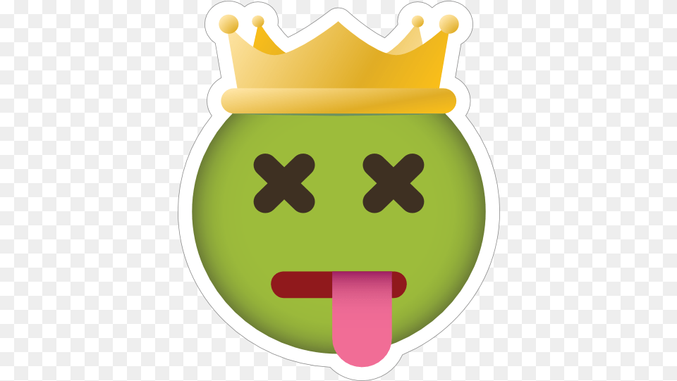 Phone Emoji Sticker Crown Dead Clip Art, Food, Accessories, Bottle, Cream Png Image
