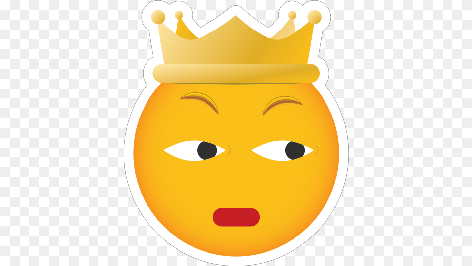 Phone Emoji Sticker Crown Scowling Happy, Accessories, Jewelry, Nature, Outdoors Png