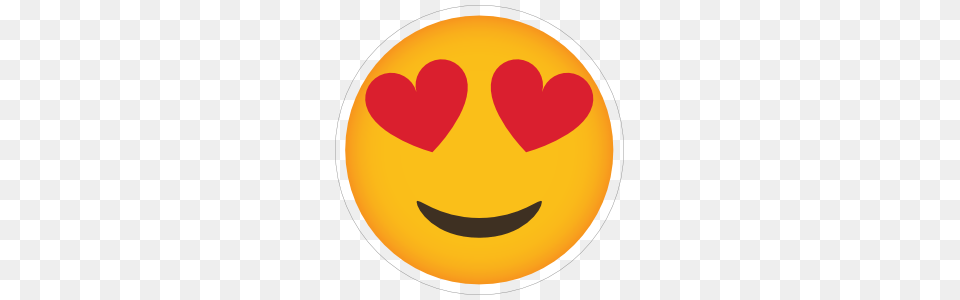 Phone Emoji Sticker Heart Eyes Happy, Logo Free Png Download