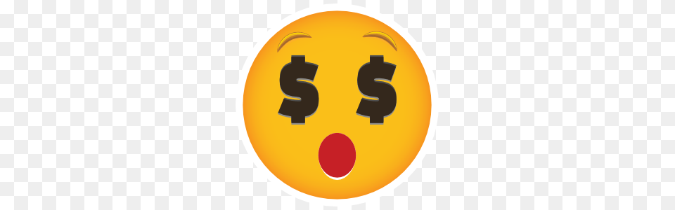 Phone Emoji Sticker Money Eyes Wow, Light, Clothing, Hardhat, Helmet Free Transparent Png