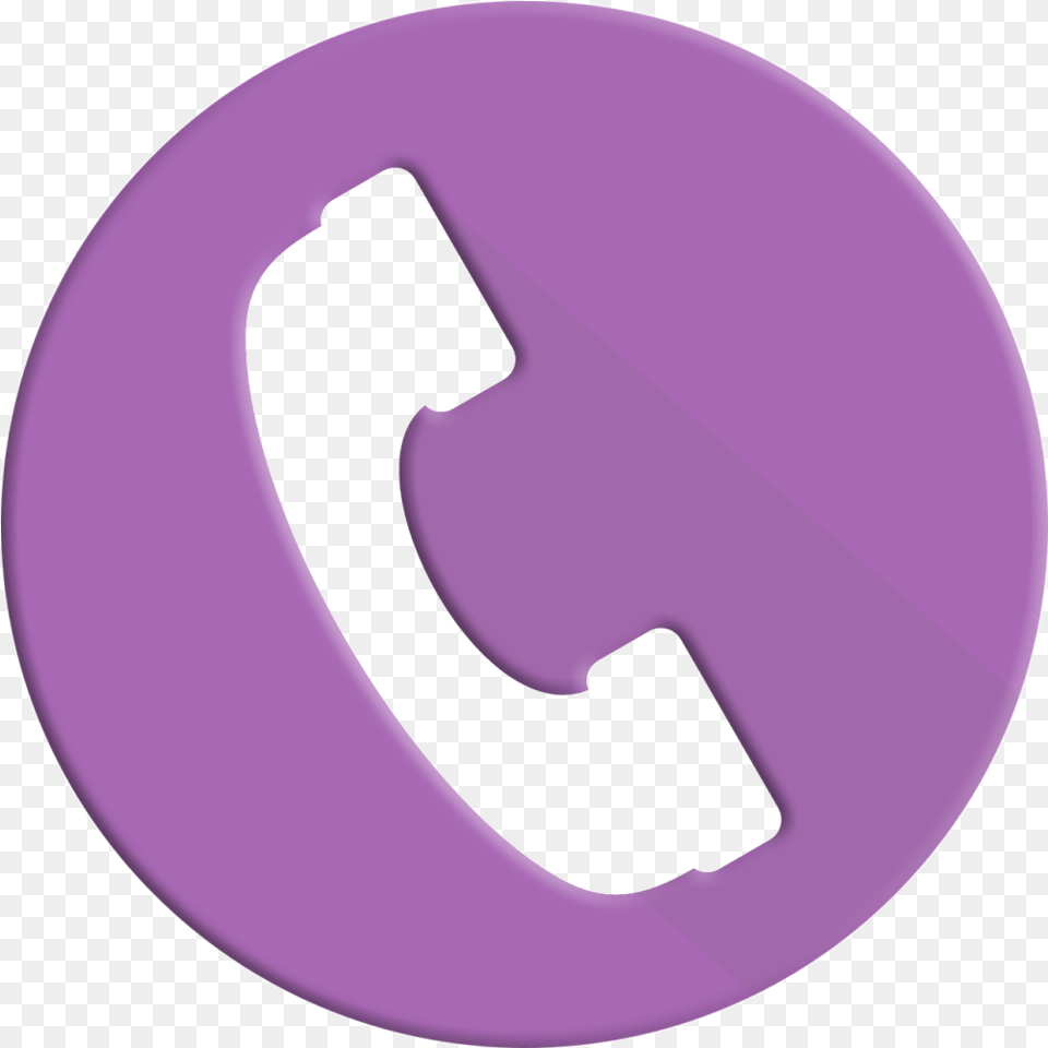 Phone Icon Cape Breton Transition House Dot, Purple, Symbol, Disk, Number Free Png Download