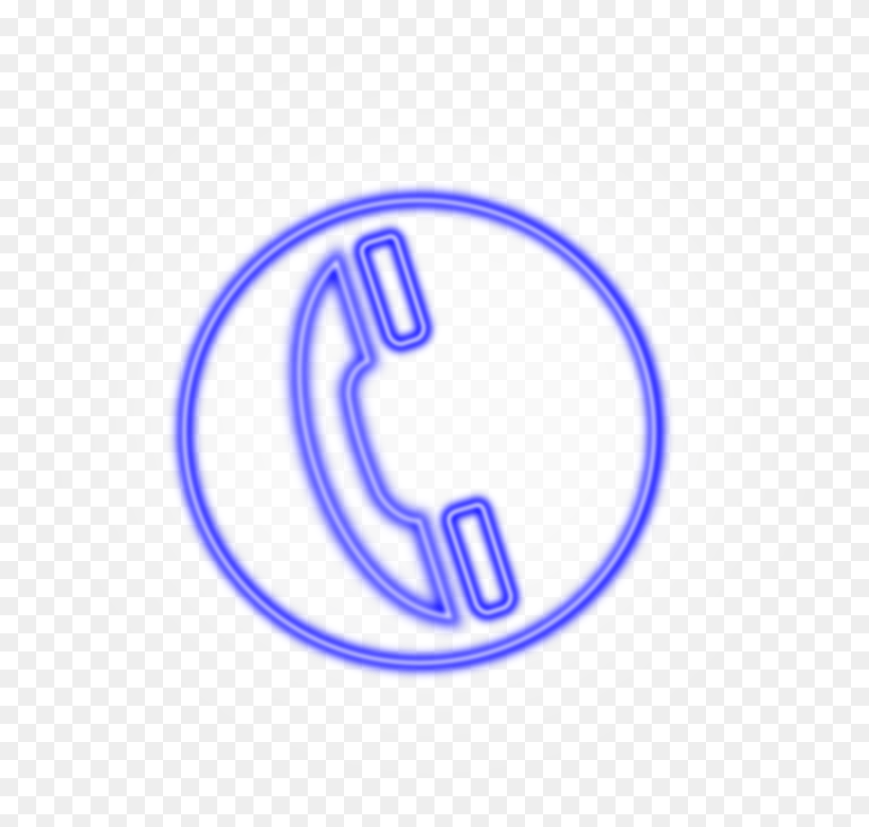 Phone Icon Neon Free Transparent Png