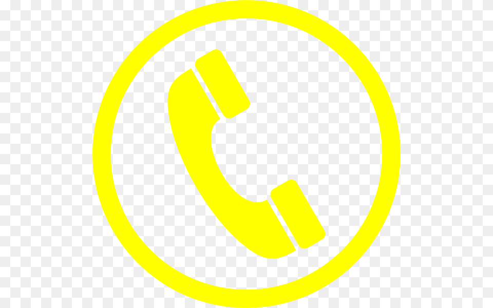 Phone Icon Transparent Call Logo Yellow Transparent Phone Icon Green, Symbol, Text, Number, Disk Free Png