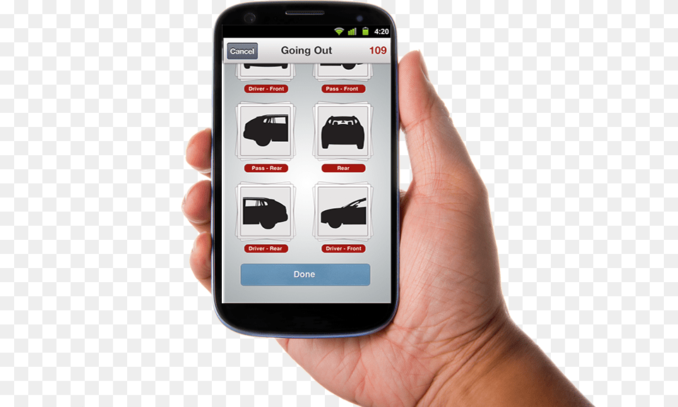 Phone In Hand Car Damages Scanning App, Electronics, Mobile Phone Free Png