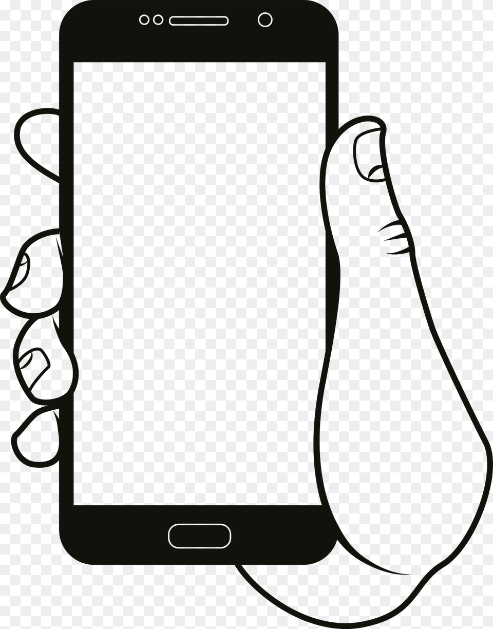 Phone In Hand Clipart, Electronics, Mobile Phone Free Png